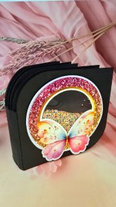 Mini Scrapbook Budget Friendly Cute Handmade Scrapbook | Personalized Photo Gift for Birthday Anniversary Valentine & Any Occasion | Customizable with 8 Photos (Mini scrapbook(black))