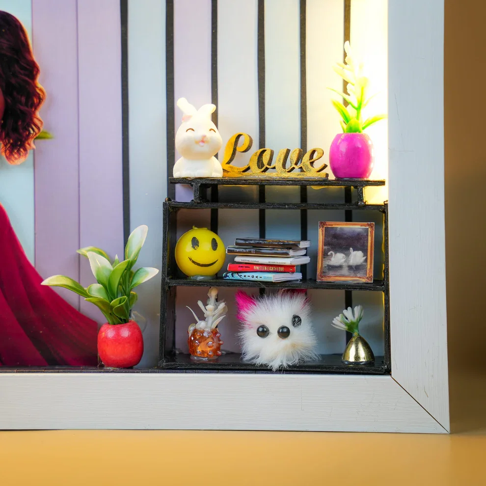 Personalised 3D LED Photo Frame with 10 Photos