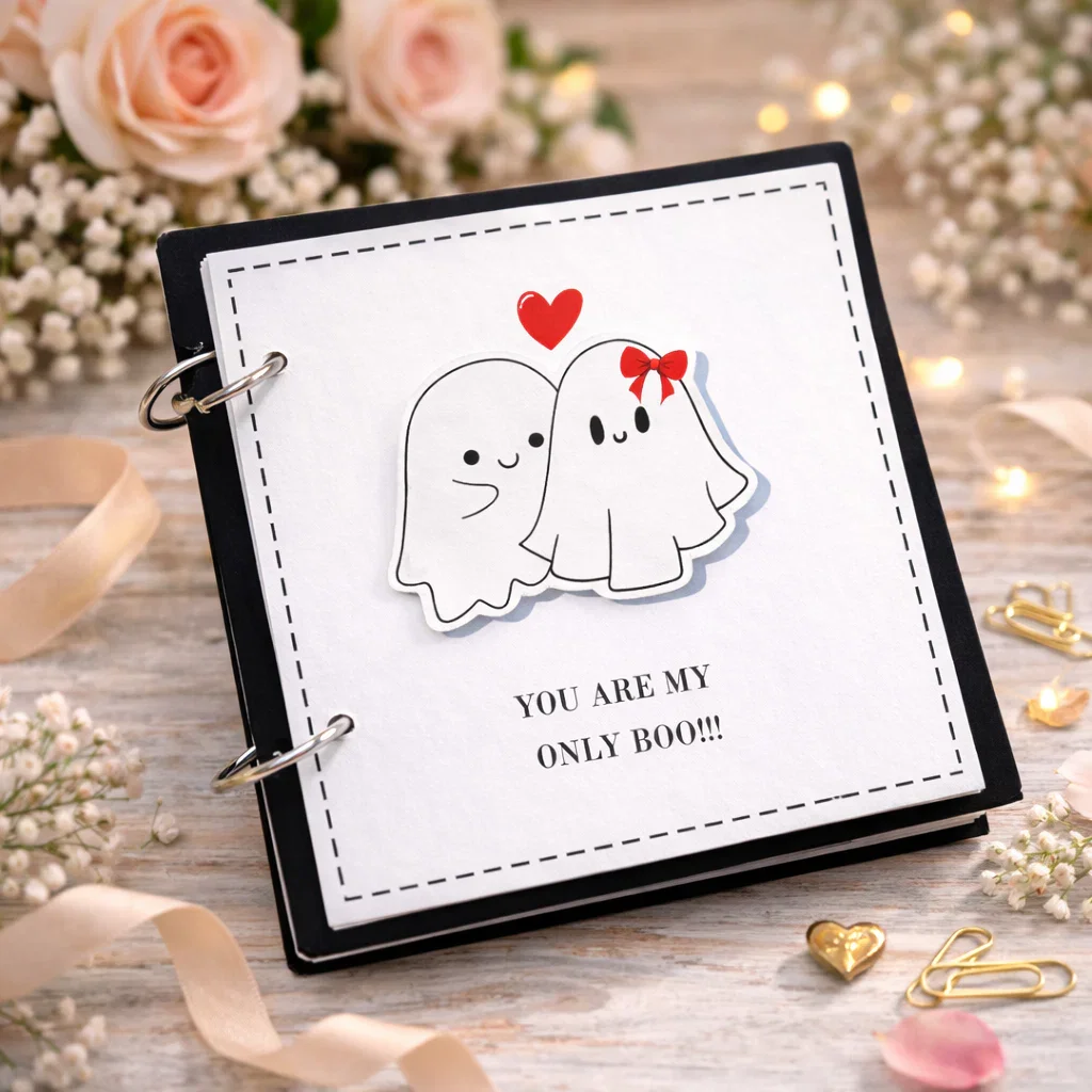 Mini Album with quilled Heart – 10 Little Cards, One Big Love