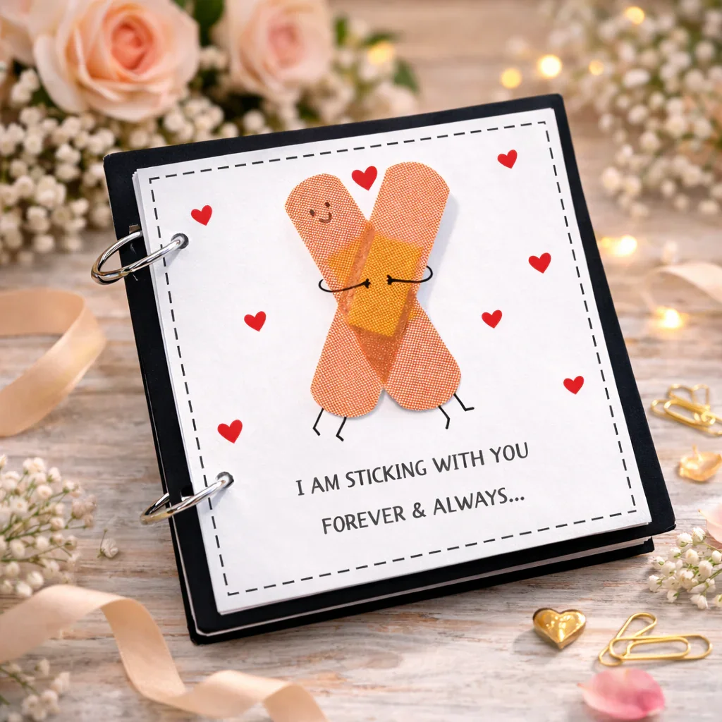 Mini Album with quilled Heart – 10 Little Cards, One Big Love