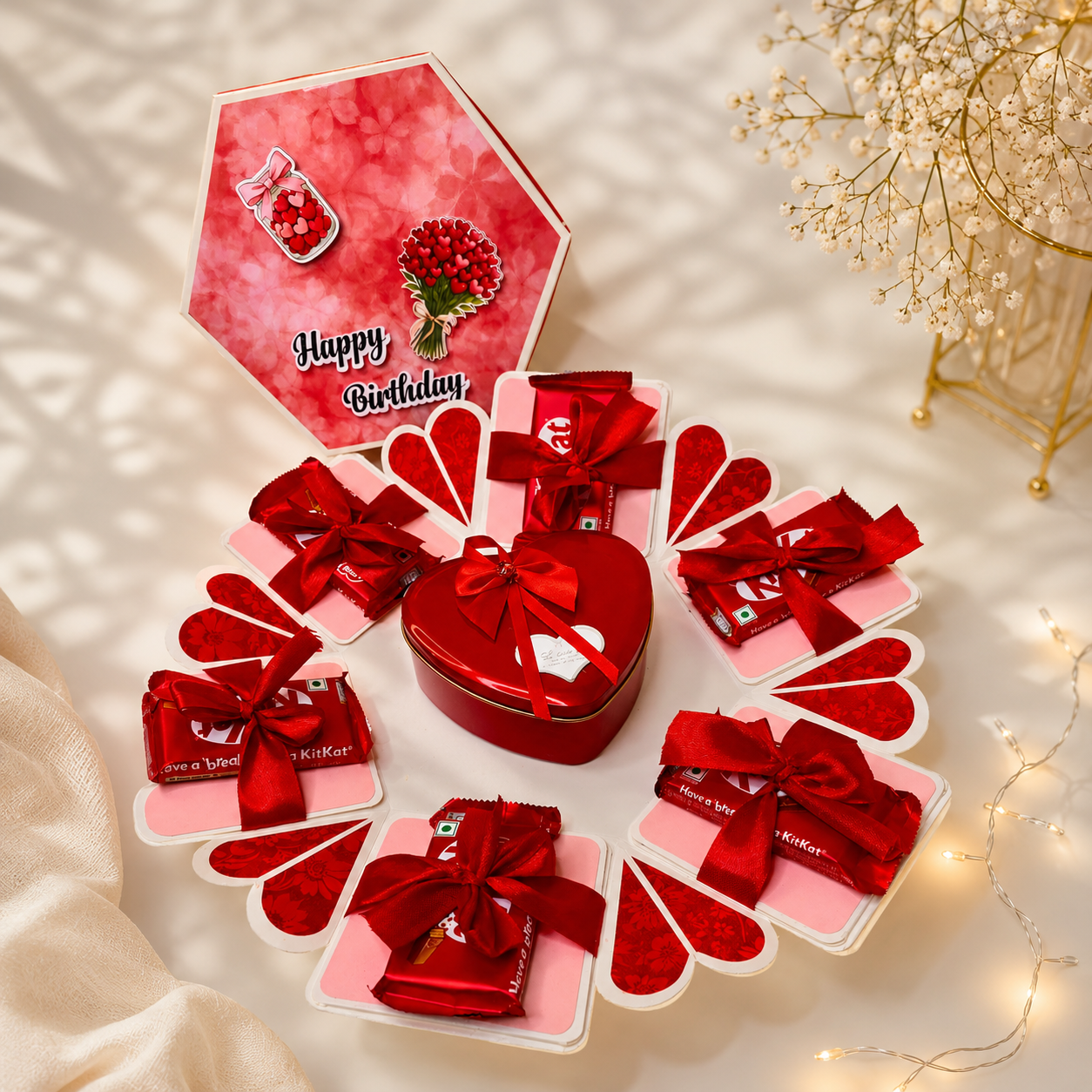Personalized Birthday Explosion Gift Box With 12 Photo