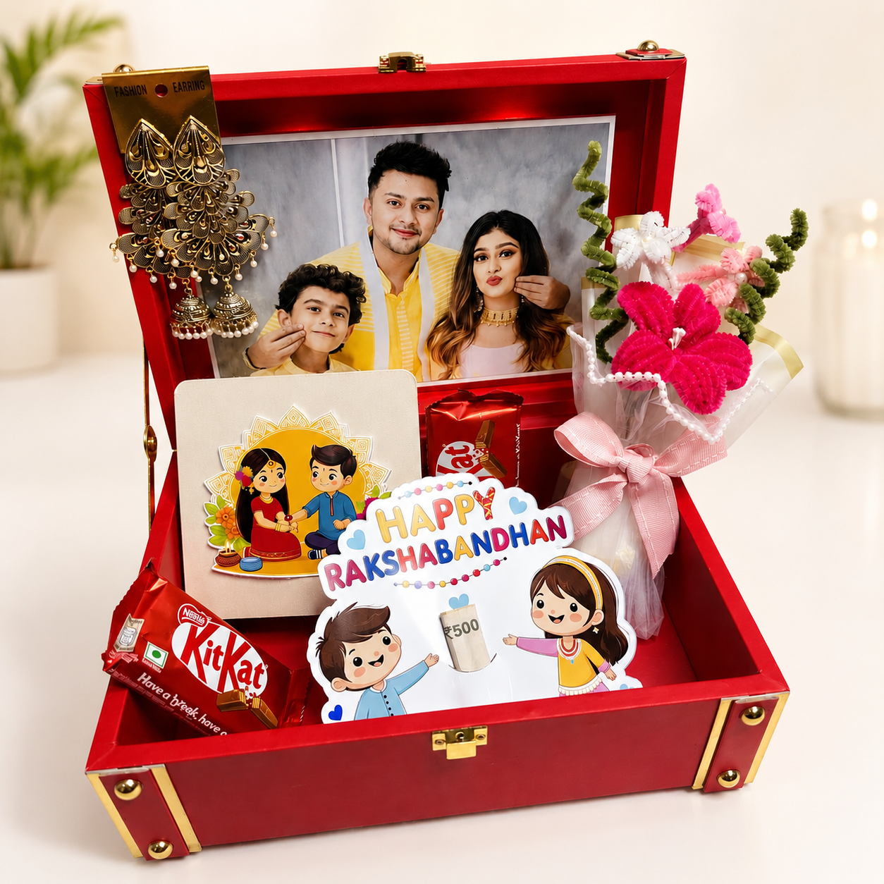 Customized Rakshabandhan Gift Hamper For Sister