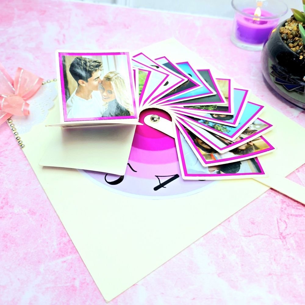 Photo Wheel Waterfall Card With 16 Photos