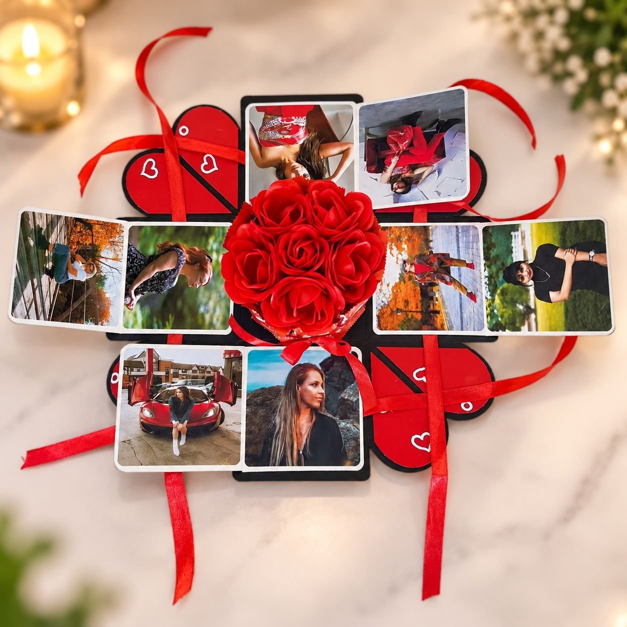 Small Box, Big Surprise! | 12 Photos & 10 Chocolates Explosion Gift Box