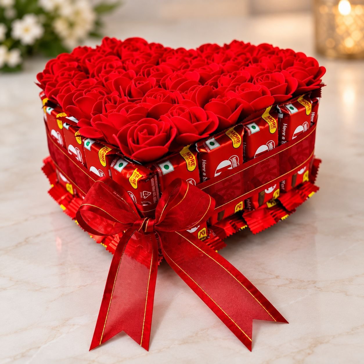 Heart Full of Roses & Chocolates – Romantic Gift Box